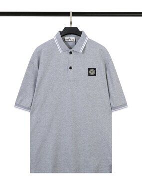 Stone Island Gray Polo Shirt